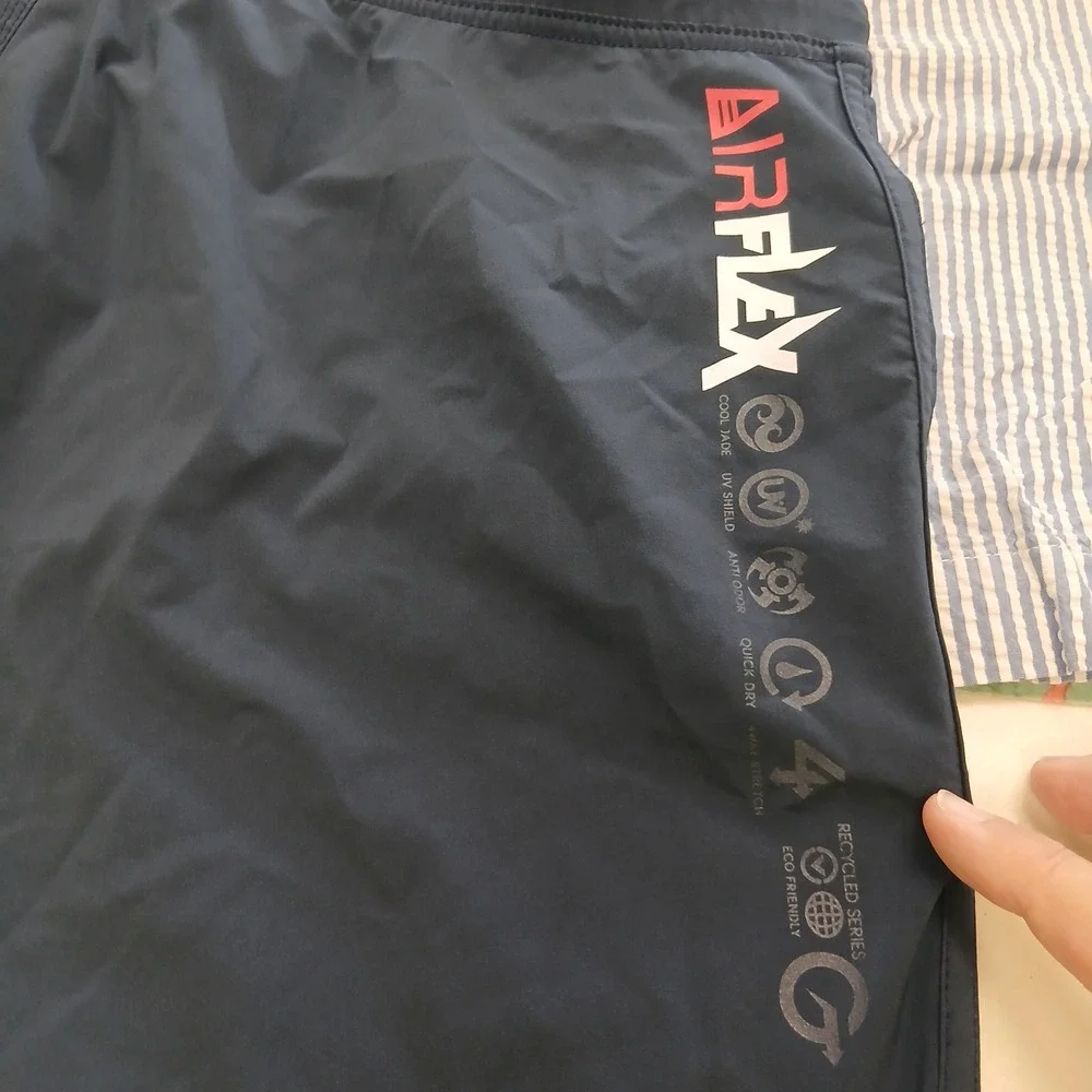 Virus‎ Action Sport Performance Training Gym Shorts Large Blue EUC